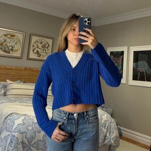 Women's Blue Cardigan